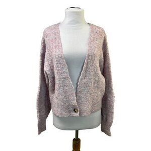 NWT Willow & Wind Purple Blue Space Dye Cardigan Sweater M ⭐️